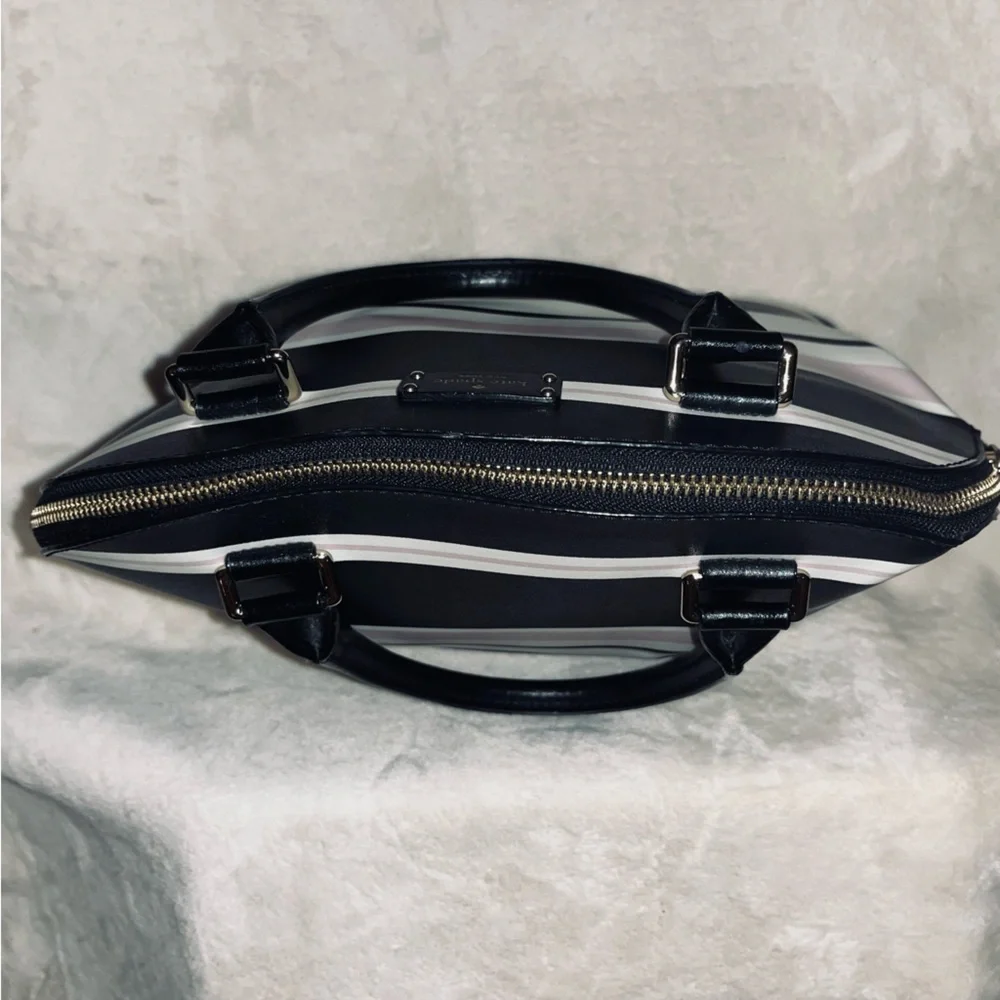 ♠️ Kate Spade • Carli Grove Street Striped Satchel Handbag - Picture 5 of 14